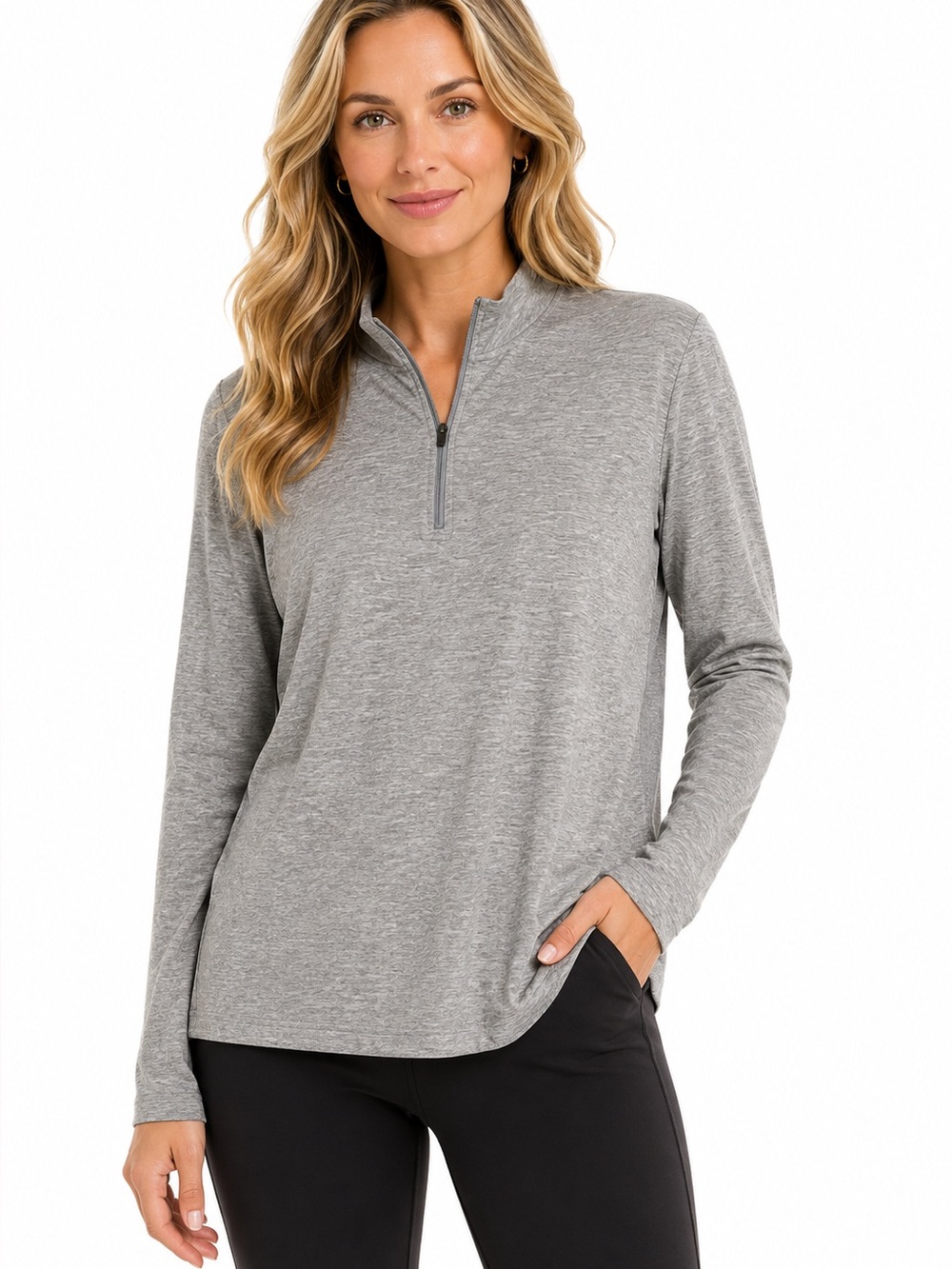 Ideology Gray Quarter Zip Pullover XXL Athletic Top